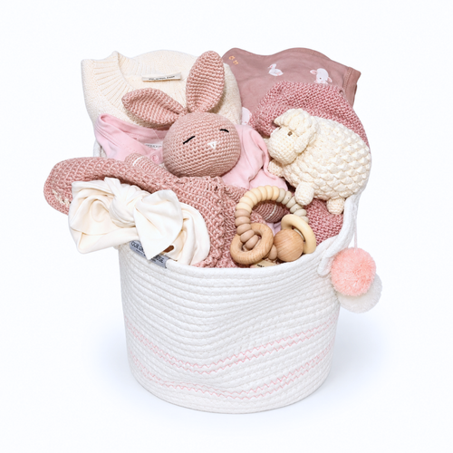 Baby Girl Gift Basket - Berries & Cream