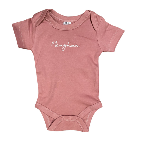 Personalized Baby Clothes Pink