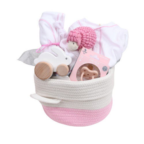 Organic Baby Girl Gift Basket