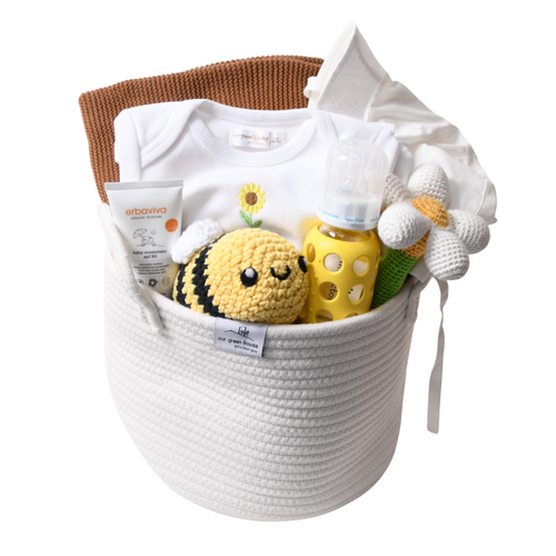 Gift Basket for Mom & Baby - Mommy & Me - Blue, Organic, & Eco-Friendly - for Both Mother and Newborn | Our Green House