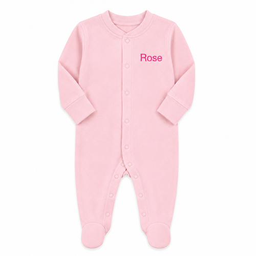 Personalized Baby Clothes  for Girl  - Organic Pink