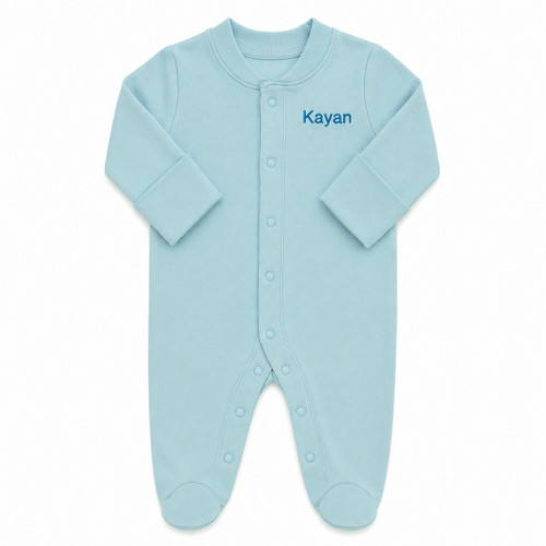 Personalized Baby Clothes Organic - Sky Blue