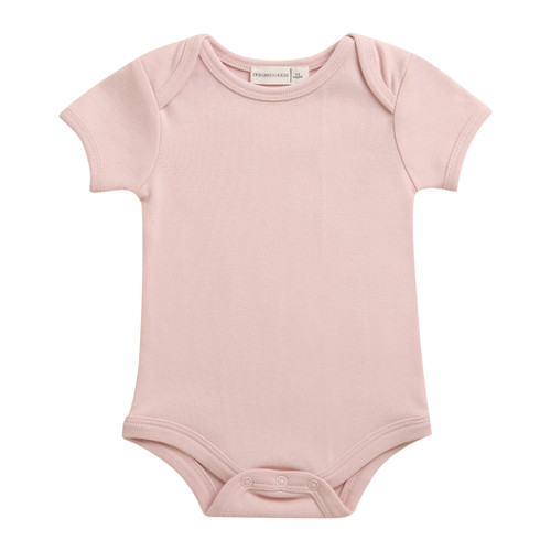 organic pink onesie