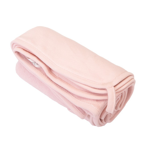 Pink hooded baby towel