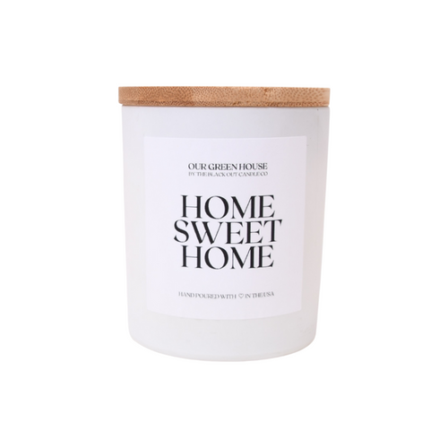 Hand Poured Candle - Home Sweet Home, Rose & Sandalwood