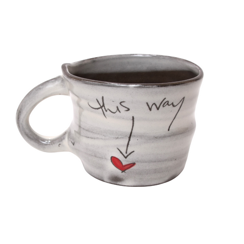 Handmade Pottery Mug Love