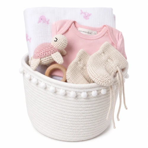 New Organic Baby Gift Basket - Beneath the Waves
