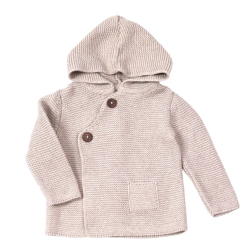 Organic Hooded Baby Sweater
