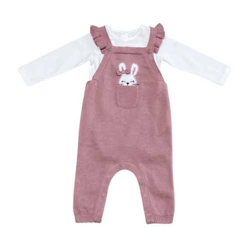 Bunny Overalls for Baby Girl