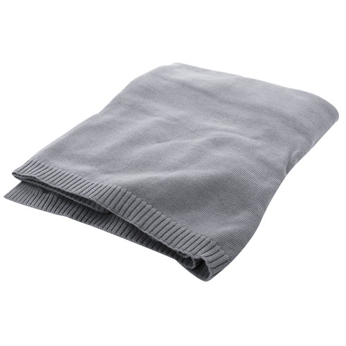 Grey Organic Baby Blanket Knit