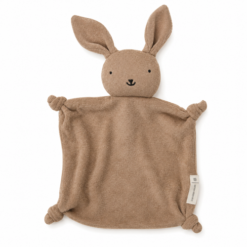Organic Baby Lovey Bunny Toy - Brown