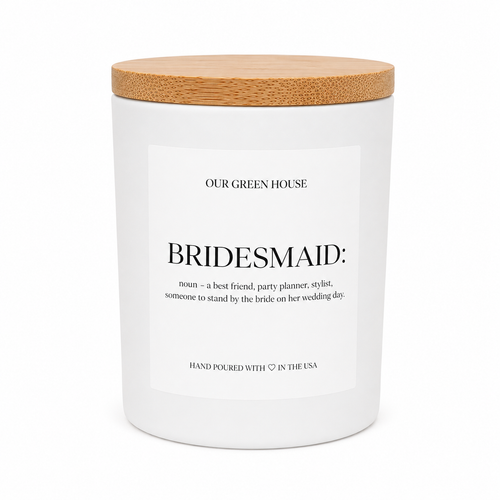 Hand Poured Soy Candle - Bridesmaid Defined