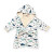 Organic Hooded Baby Bathrobe - Blue Whales Organic Hooded Baby Bathrobe - Blue Whales