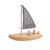 Wooden Toy Sailboat - Stormy Grey