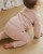 Organic Knit Baby Pants - Rose - 0-3m