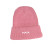 Personalized Adult's Organic Cotton Beanie - Pink Personalized Adult's Organic Cotton Beanie - Pink