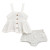 Organic Muslin Dress and Bloomers - White