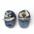 Soft Organic Corduroy Booties - Blue, 0-3m