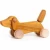 Wooden Push/Pull Toy - Dachsund Puppy - Natural