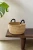 Elevated African Woven Basket with Two Handles