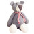 Organic Teddy Bear Toy - Handknit, Grey