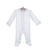Organic Footed Pajamas - Blue Stitch - 3-6m Organic Footed Pajamas - Blue Stitch - 3-6m