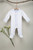 Organic Footed Pajamas - Blue Stitch - Nb-3m