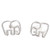 Elephant Gifts For Her - Stud Elephant Earrings