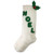 White Wool Christmas Stocking with Noel