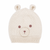 Organic Bear Hat - Pearl, 0-6m