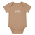 Personalized Baby Clothes - Organic Onesie - Brown