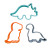 Play Dough Cookie Cutters - Dinos Play Dough Cookie Cutters - Dinos