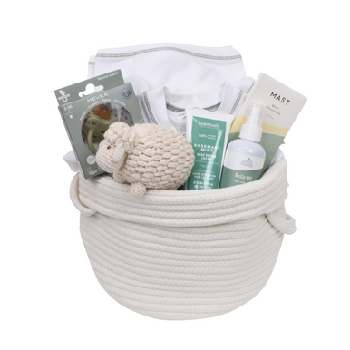 Gift Basket for Mom & Baby - Mommy & Me - Blue, Organic, & Eco-Friendly - for Both Mother and Newborn | Our Green House