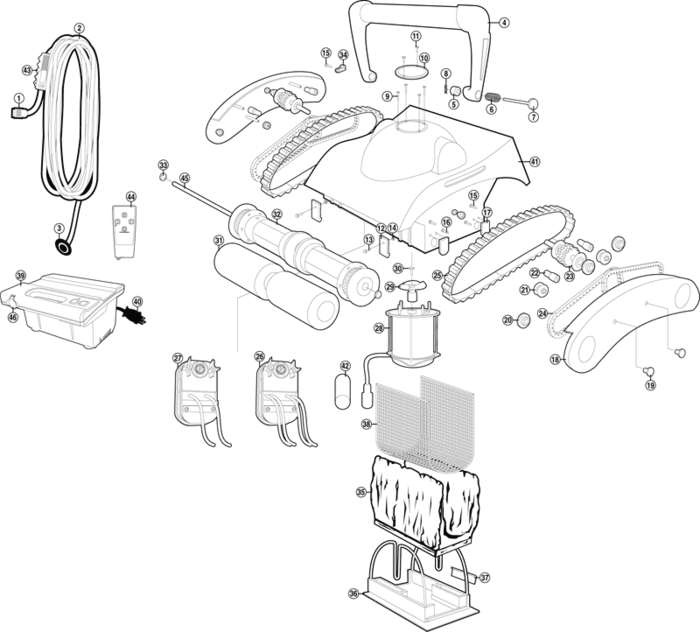 Pentair Kreepy Krauly Prowler 730 Parts