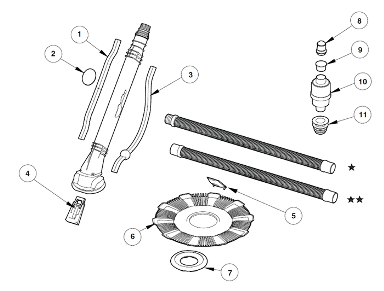 Hayward DV1000 AquaRay Parts