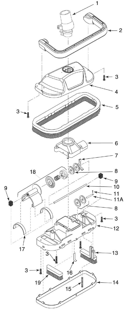 Pentair Kreepy Krauly Great White Parts