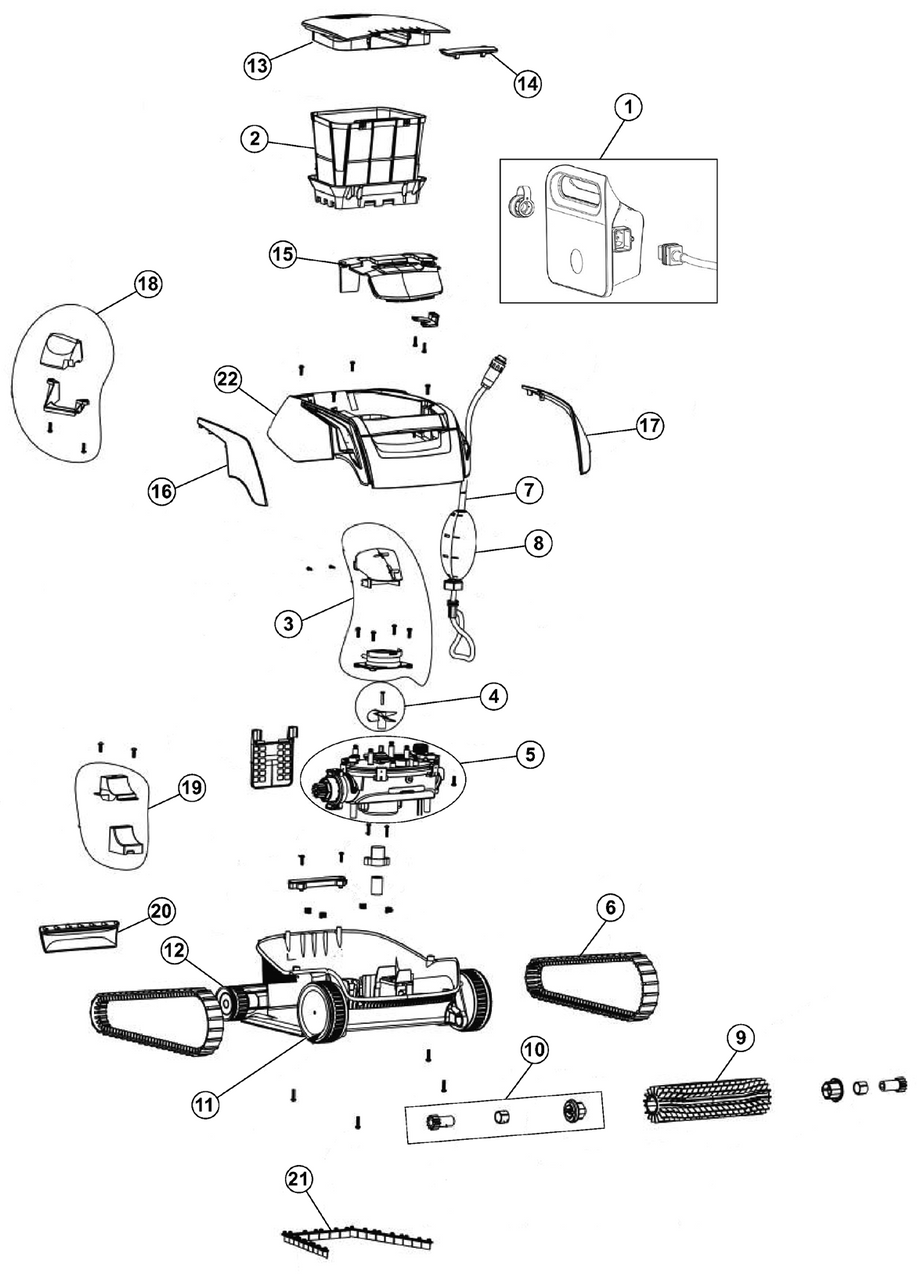 Pentair Kreepy Krauly Prowler 910/920/930 Parts