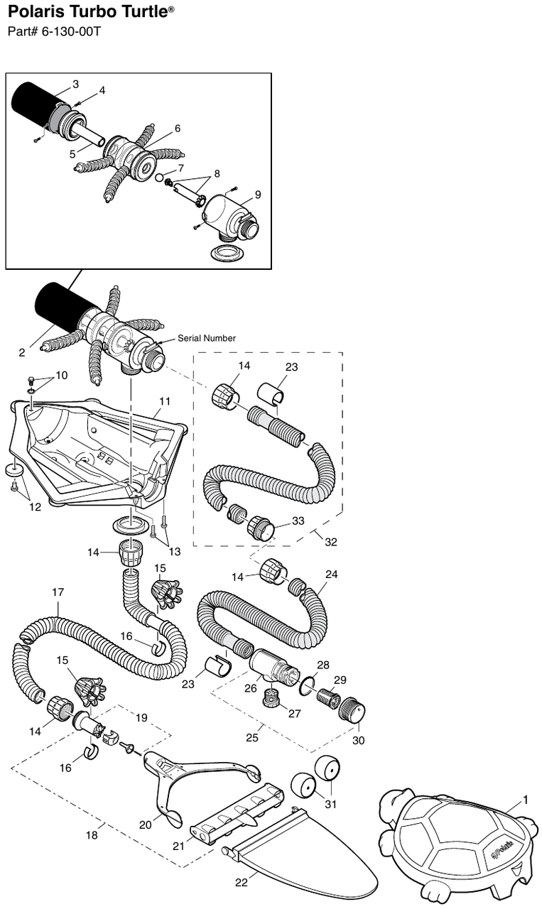 Polaris Turbo Turtle Parts