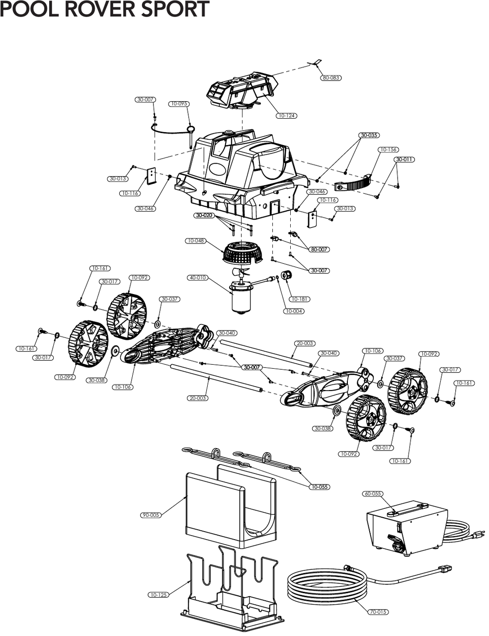Aquabot Pool Rover Sport Parts