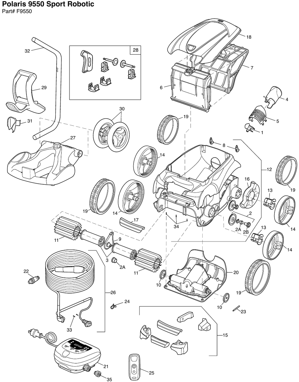 Polaris 9550 Sport Parts