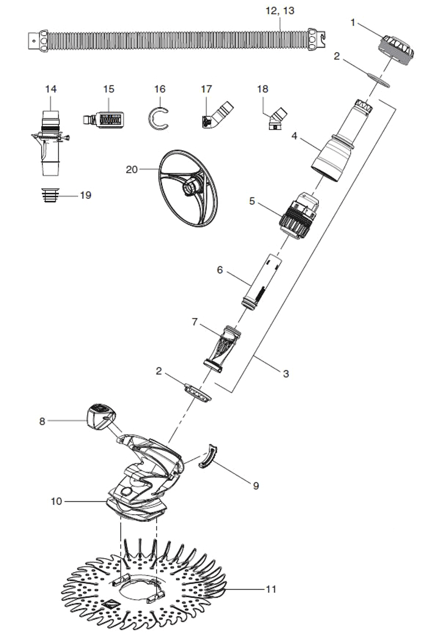 T3 Pool Cleaner Parts