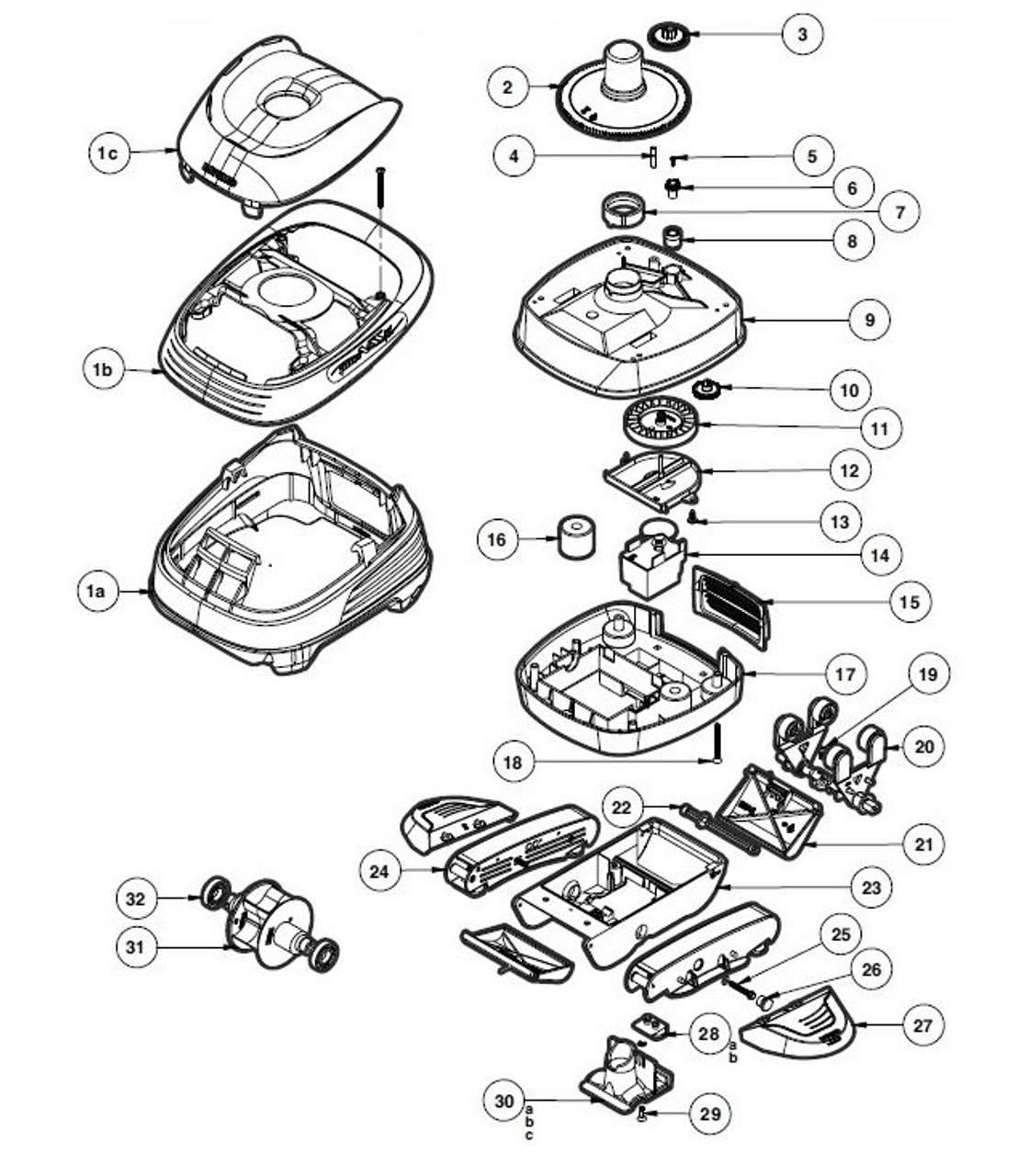 Hayward Pool Vac XL Parts