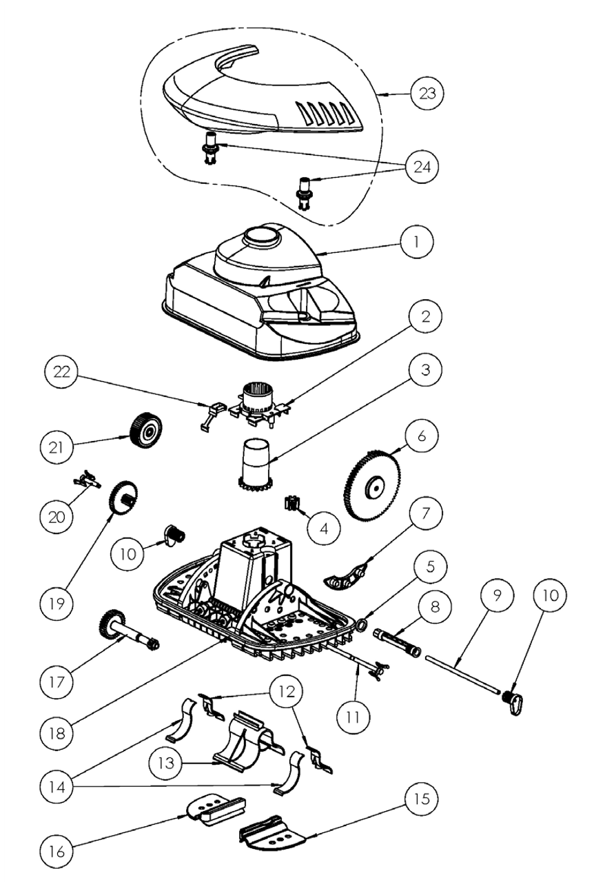 Pentair Kreepy Krauly Sandshark Parts