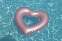 Metallic Pink Heart Ring Float Metallic Pink Heart Ring Float