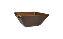 Hayward Square Bronze WaterBowl Only; LED Light Not Included Hayward Square Bronze WaterBowl Only; LED Light Not Included