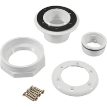 Hayward Inlet Fitting, 2"s, PVC, For Vinyl, w/ Face Plate