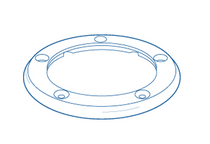 Paramount Vanquish Body Ring Top - Light Gray #005-577-4830-08 Paramount Vanquish Body Ring Top - Light Gray #005-577-4830-08