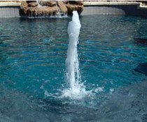 A&A Manufacturing Double Stage Splash Down Fountains Complete 44" Water Jet - White 1