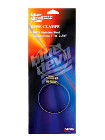 Valterra Blue Devil Stainless Steel Hose Clamps 1" to 2-3/4" (2PK) # B8260C Valterra Blue Devil Stainless Steel Hose Clamps 1" to 2-3/4" (2PK) # B8260C