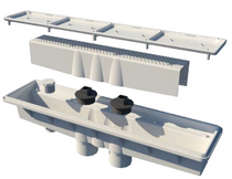 A&A Manufacturing Dual Suction AVSC Drain Vinyl w/o Hydrostatic Relief - Dark Blue 558362